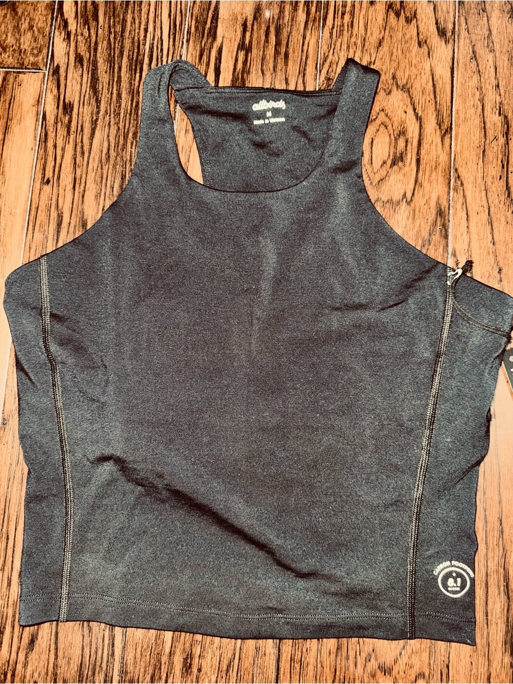 NWT! allbirds Black Women's Racerback Tank - medium